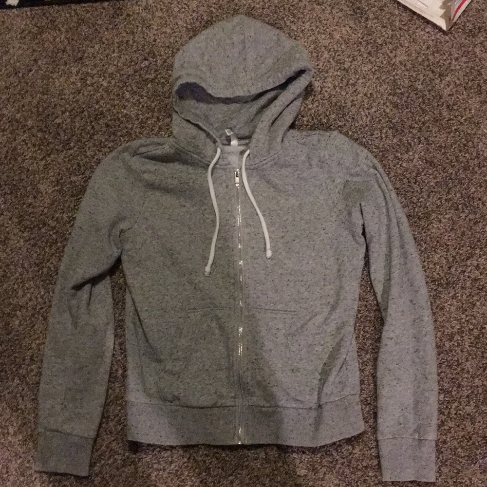 Grey Zip Up Hoodie